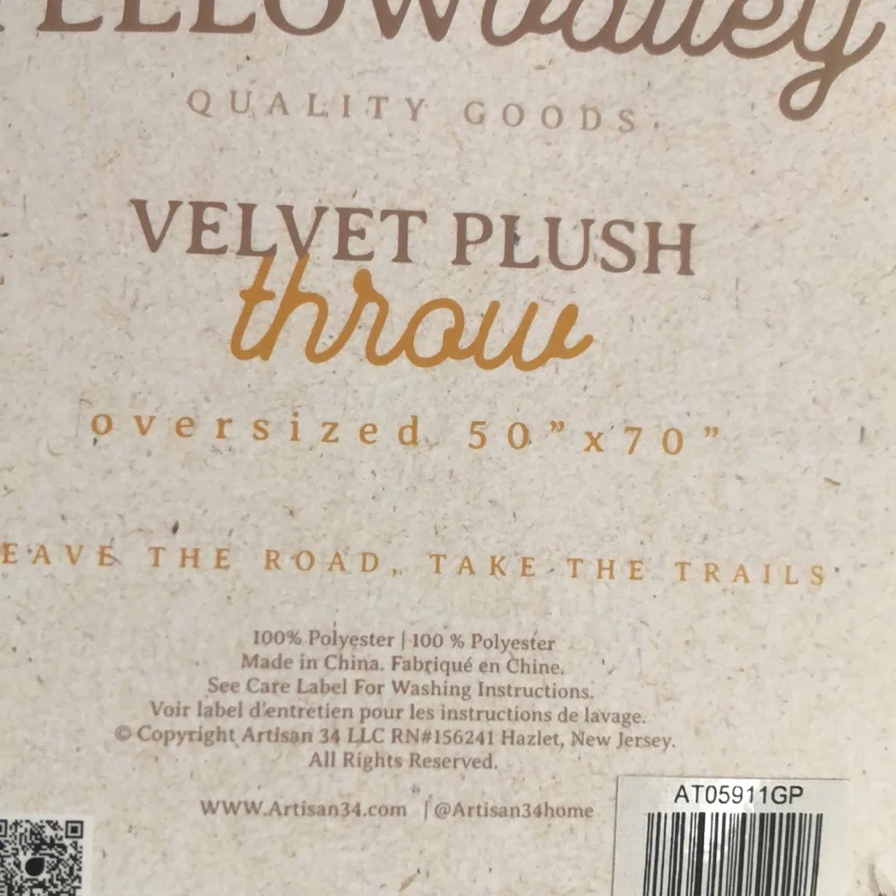Yellowalley NATIONAL PARKS Plush Throw Blanket
